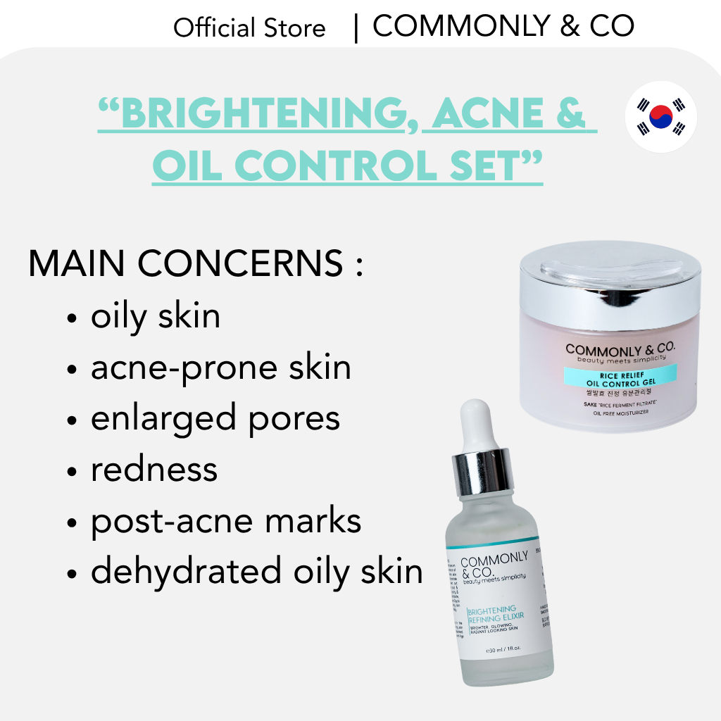 BRIGHTENING, ACNE & OIL CONTROL SET " 14 DAY GLOW ROUTINE "