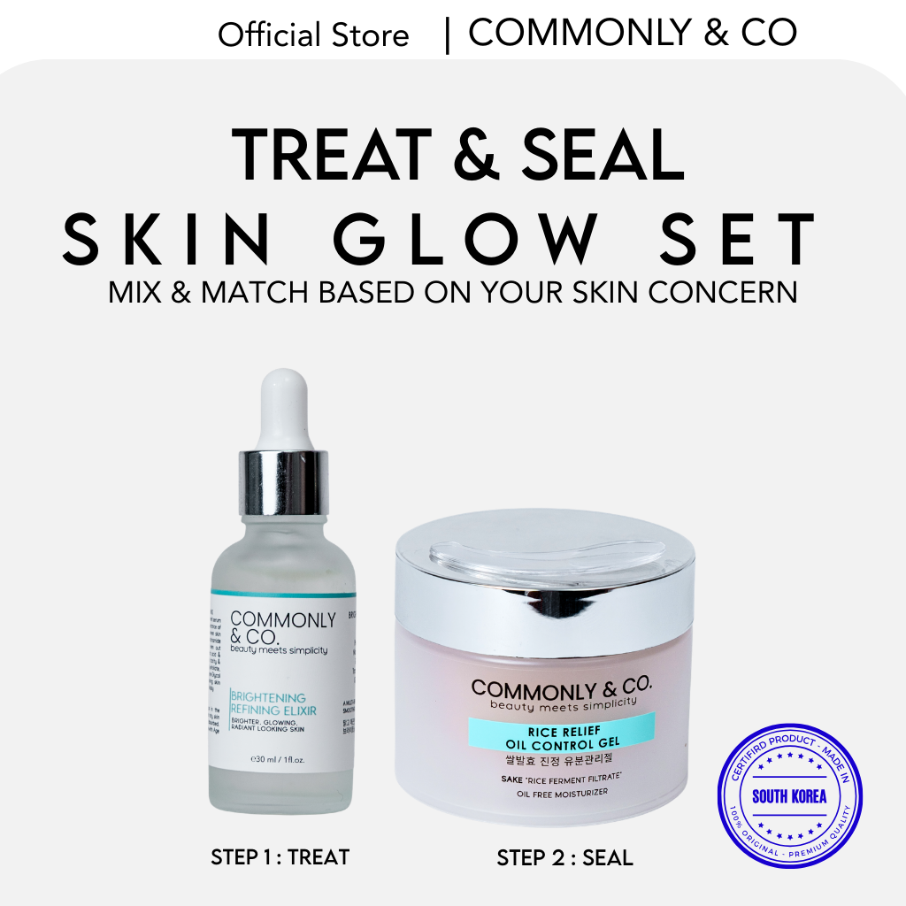 Commonly and Co. 14-Day Glow Routine Set – Serum & Moisturizer for Bright, Glowing Skin