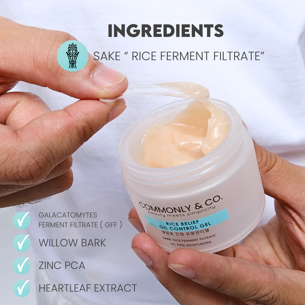 𝗦𝗮𝗸𝗲 𝗚𝗹𝗼𝘄 𝗠𝗼𝗶𝘀𝘁𝘂𝗿𝗶𝘇𝗲𝗿 ( Rice Relief Oil Control Gel )