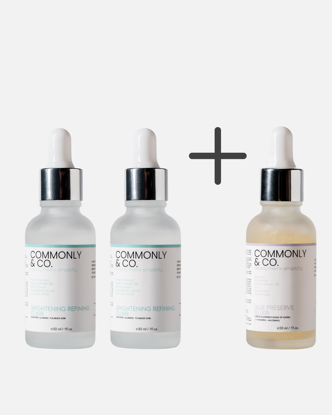 Commonly  & Co. Serum 2X Brightening refining + Age preserve
