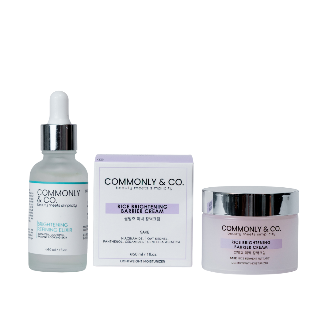 Commonly and Co. 14-Day Glow Routine Set – Serum & Moisturizer for Bright, Glowing Skin