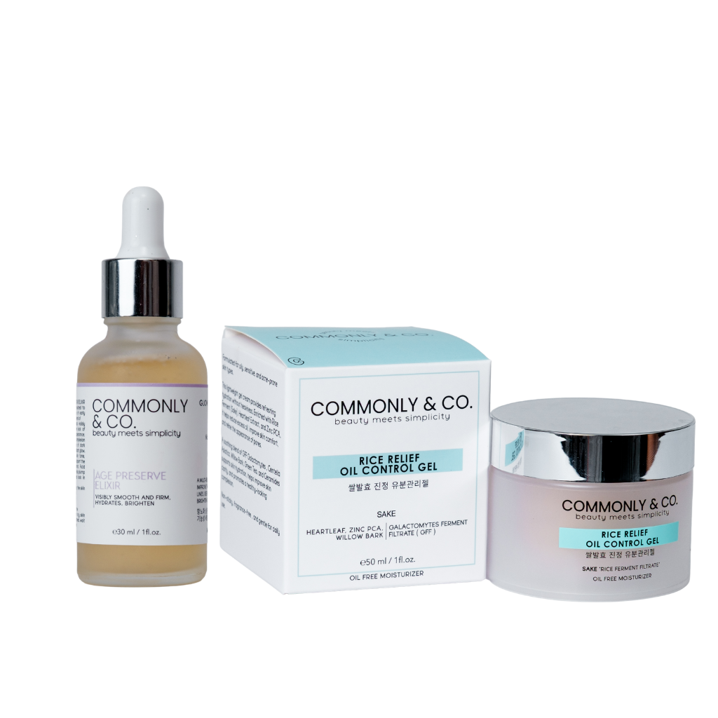 Commonly and Co. 14-Day Glow Routine Set – Serum & Moisturizer for Bright, Glowing Skin