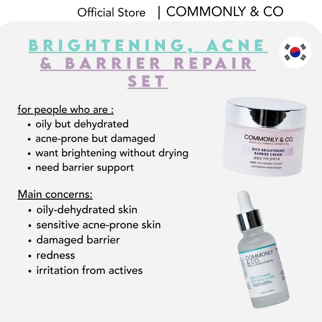 BRIGHTENING, ACNE & BARRIER REPAIR SET " 14 DAY GLOW ROUTINE "