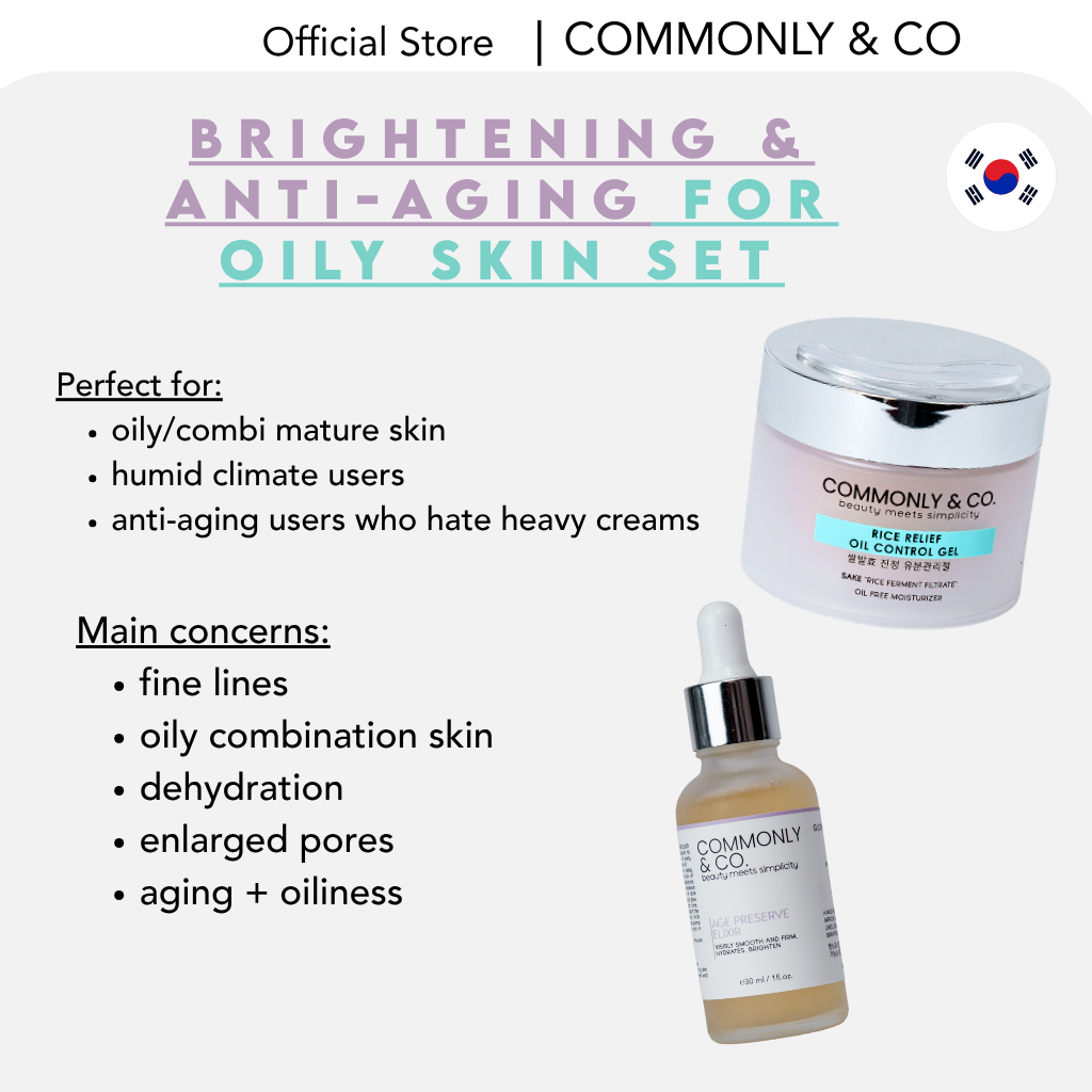 BRIGHTENING, ANTI AGING FOR OILY SKIN SET " 14 DAY GLOW ROUTINE "