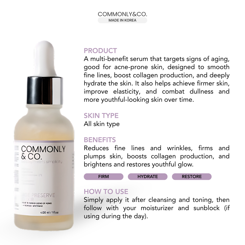 Commonly & Co. Age Preserve Elixir