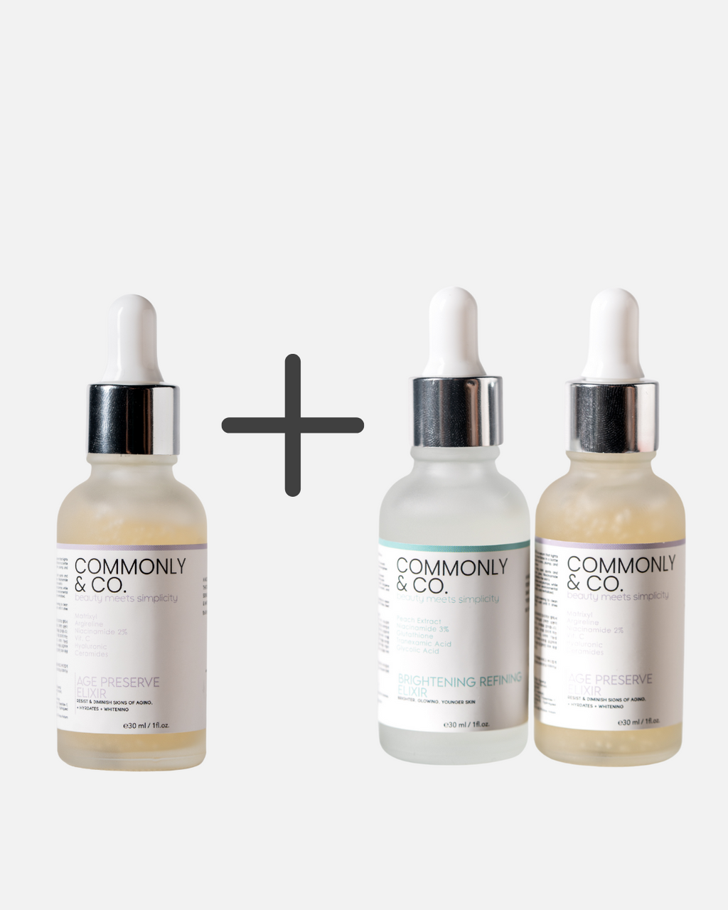 Commonly & Co. Power Glow Set + Age-Preserve Serum
