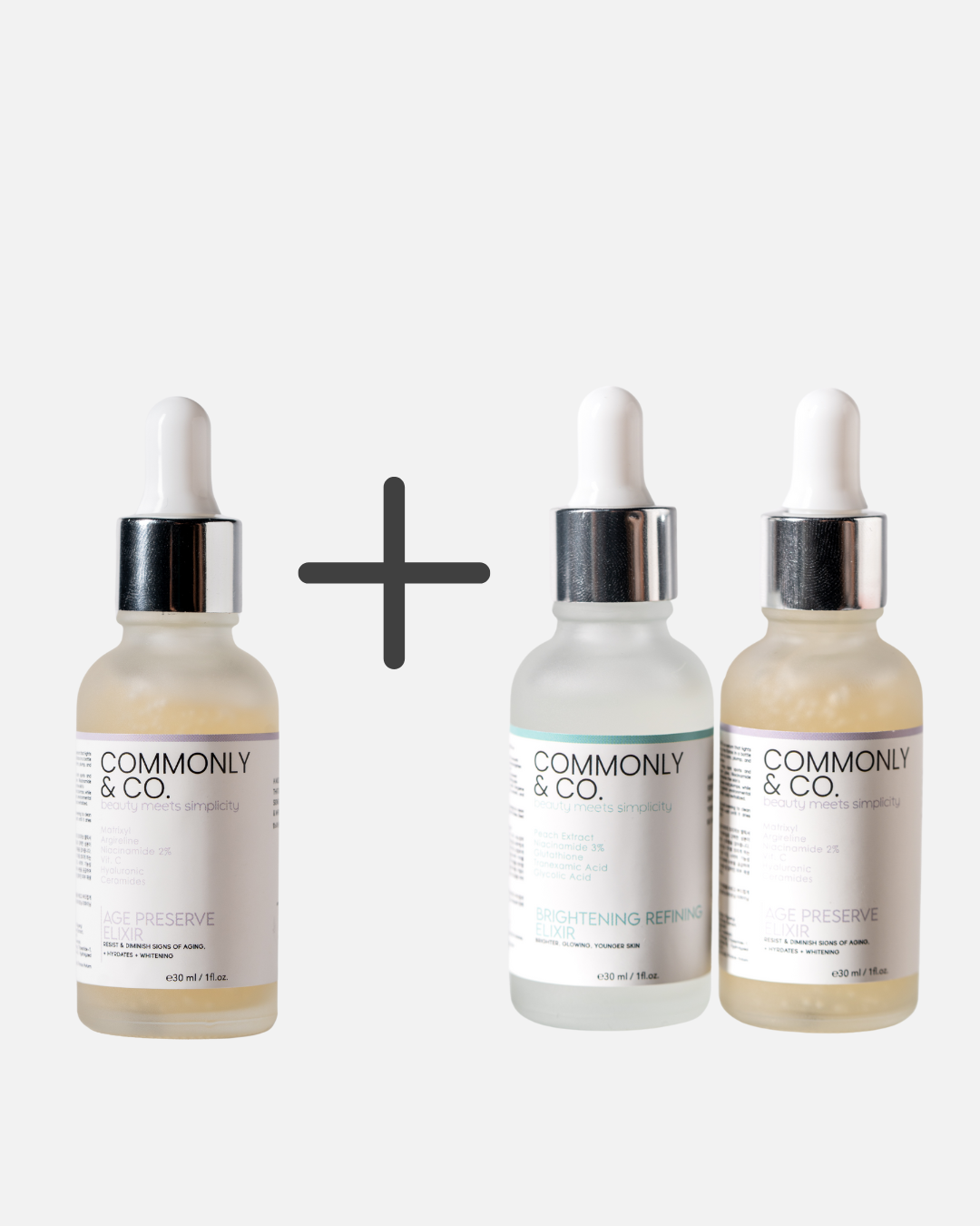 Commonly & Co. Power Glow Set + Age-Preserve Serum
